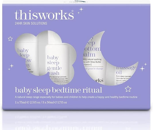 thisworks Baby Sleep Bedtime Ritual Gift Set, A Natural Sleep Range for Babies and Children, 1 Set