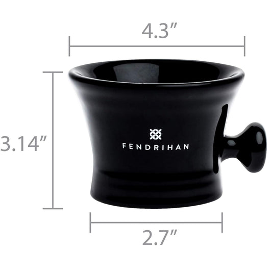 Fendrihan Essential Apothecary Shaving Mug (Black)