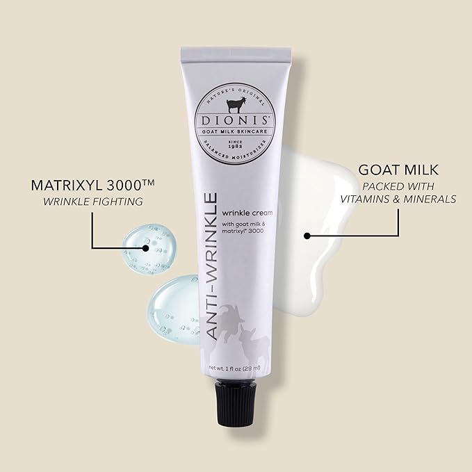 Dionis Goat Milk Skincare 1 fl oz Anti-Wrinkle Cream - Cruelty Free, Paraben Free, For All Skin Types