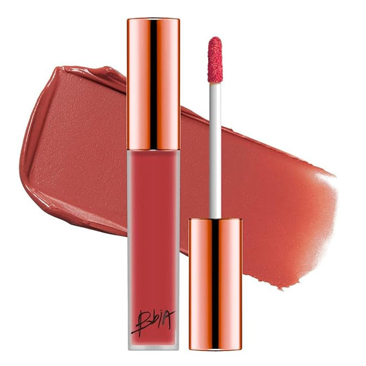 BBIA Last Velvet Lip Tint - Soft & Creamy Matte Finish Lip Stain, Blur Effect with Velvety Texture, Long-Lasting, High Pigment, Lightweight, Non-Drying, Korean Lip Makeup (20 MORE MATURE)