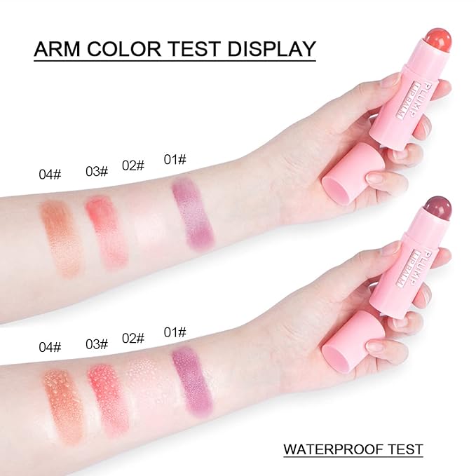 Plumping Lip Balm - Tinted Lip Balm Plumper - Enhancing & Hydrating Lip Moisturizer Fade Lip Lines Lip Care 0.17Oz/4.8g - 04 NOUGAT SAND