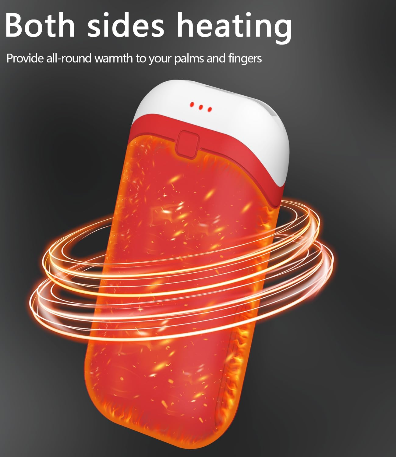 Hand Warmers Rechargeable [Double-Sided Heating] [Equipped with Heat-conducting Silicone][Shockproof] Suitable Skiing for Golf Hunting Hiking Outdoor Camping