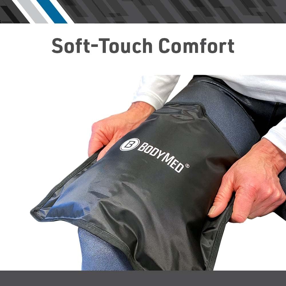BodyMed Reusable Gel Ice Pack Cold Compress for Back, Shoulder, Neck, & Knee - Professional Grade Cold Therapy for Injuries, Aches, Swelling, Bruises, Sprains - 12 in. x 7 in. (Half)