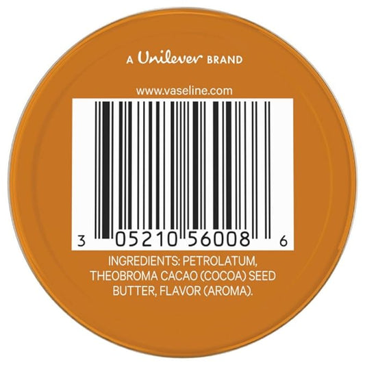 Vaseline Lip Therapy Lip Balm Tin, Cocoa Butter, 0.6 oz