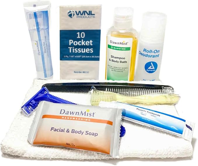 WNL Products 1400-25PACK Adult Comfort Kit, Premium Essential Personal Hygiene Supplies, 25 Pack