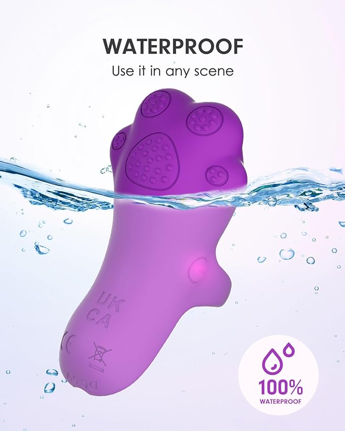 Portable Mini Facial Massage Ball, Waterproof Rechargeable Powerful Multifunctional Eye Face Finger and Neck Massager, Violet