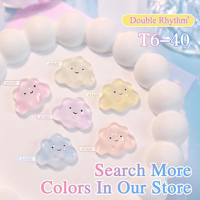 Double Rhythm 0.50 OZ Translucent Gel Polish Same Color Same Bottle Sheer Pastel Neutral Natural Milky 15 ML Jelly UV Nail Art DIY at Home (Nude Pink-A1626)