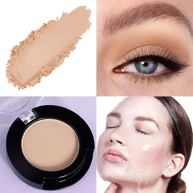 Single Matte Eyeshadow Makeup Palette, Neutral Dark Brown Eyeshadows Singles, Monochrome Eye Shadow Palette Makeup for Women, de sombras de ojos, Highly Pigmented Daily Evening Girls Eyeshadow