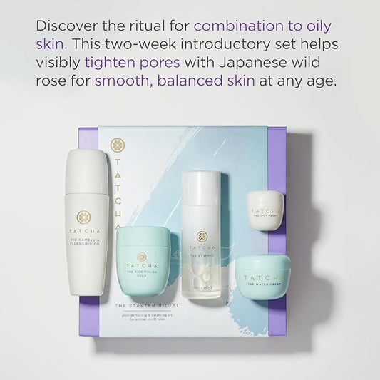 Tatcha The Starter Ritual Set - Pore-Refining & Clarifying Set | 2 Week Introductory Set | $92 Value