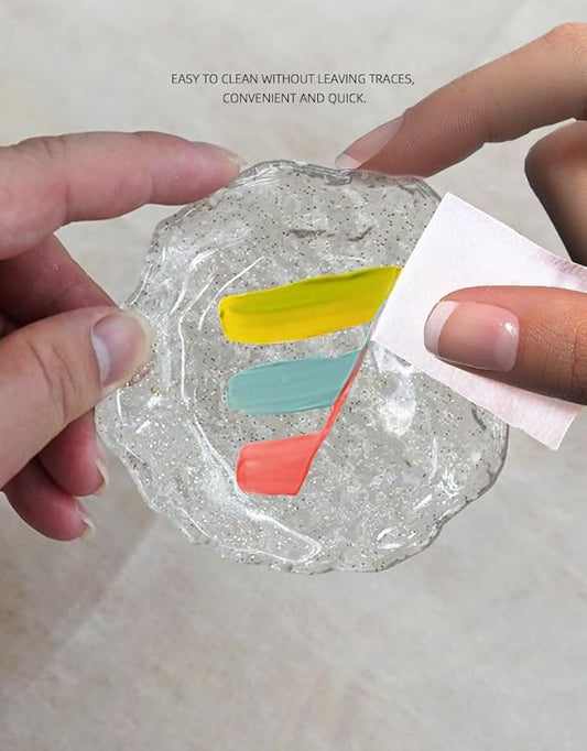 Nail Art Palette Nail Mixing Palette Polish Color Mixing Plate Pearl Edge Nail Holder Display Board Cloud Shape for Nail Art Nail Tip Holder Nail Art Display (Clouds-clear)