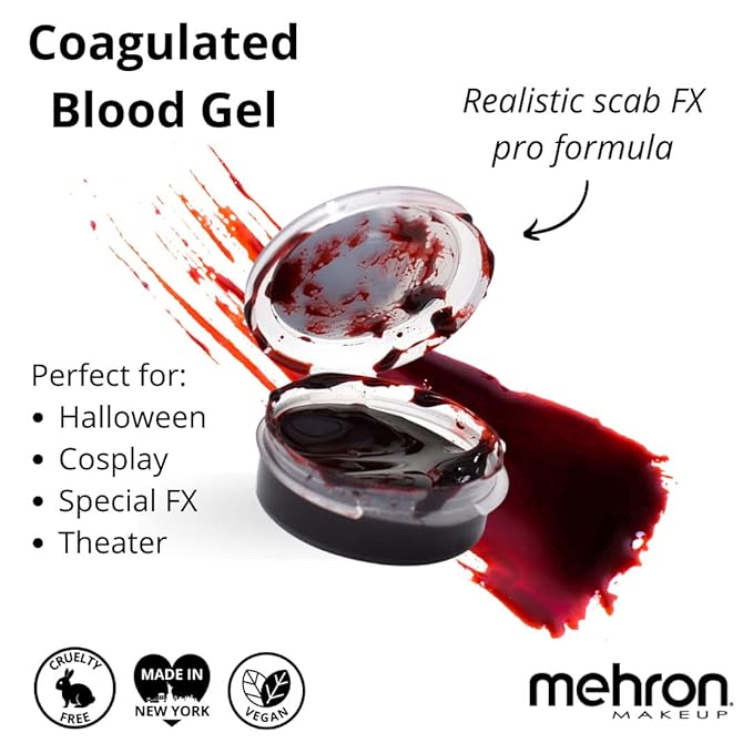 Mehron Makeup Coagulated Blood | Fake Blood | SFX Makeup for Halloween | 0.5 oz (14 g)
