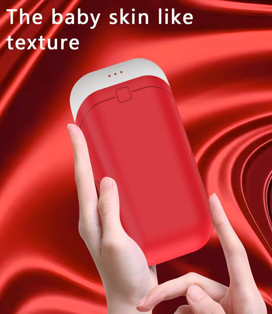 Hand Warmers Rechargeable [Double-Sided Heating] [Equipped with Heat-conducting Silicone][Shockproof] Suitable Skiing for Golf Hunting Hiking Outdoor Camping