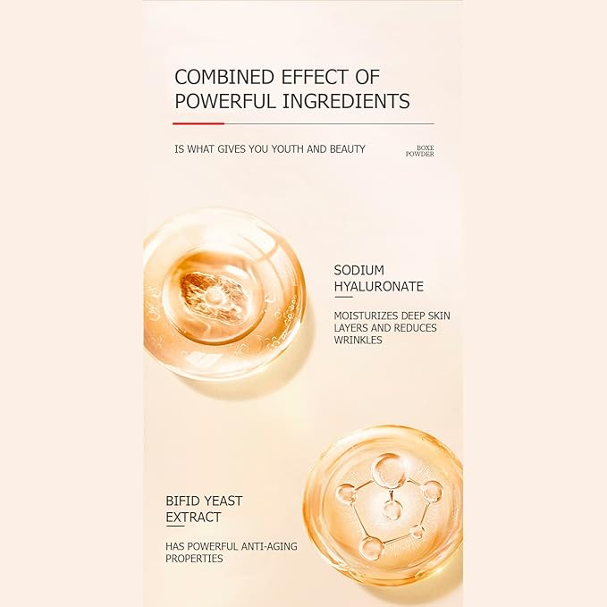 VENZEN Hexapeptide Bouncy Freeze-Fried Powder 60PCS Set Refreshing Hydration Luxury Skin Care Gift Box 60 Bottles