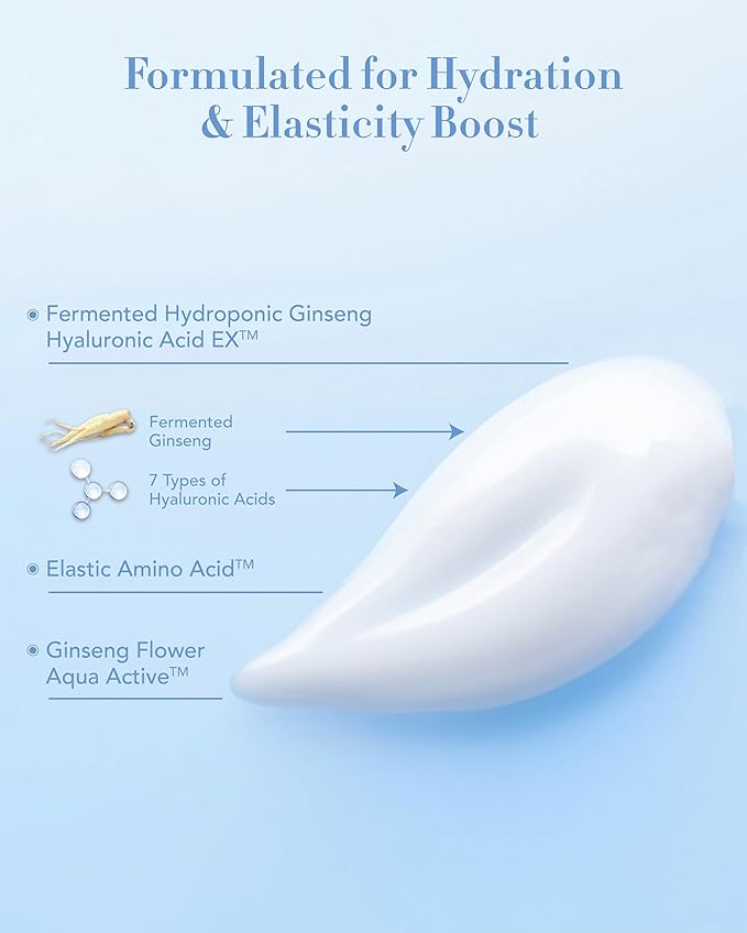 Sooryehan Water Spring Cream AD Amazon Set (4.2fl oz) - Korean Moisturizer Skincare for Deep Hydration Boost & Elasticity by LG Beauty. Fermented Ginseng, Hyaluronic Acid,