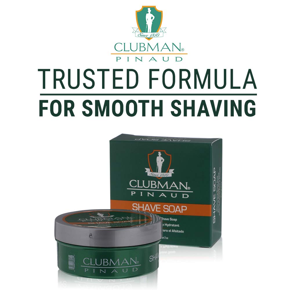 Clubman Shave Soap – Classic Shaving Soap for Men, Smooth & Comfortable Shave, Premium Men’s Grooming, 2 oz