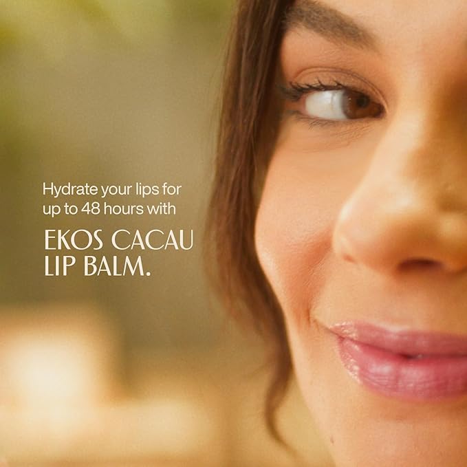 natura Ekos Cacau Lip Balm - Hydrated & Restored Lips - 48h Long-last Effect - Protects From External Aggressors - Vegan - Brazilian Beauty Secrets - Self Care - 0.12 oz (3.5g)