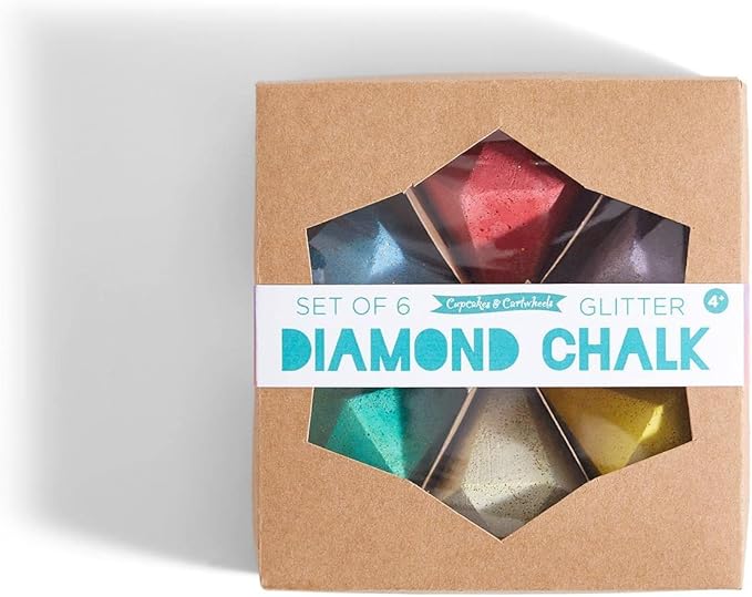 Two's Company 43944 Diamond Chalk with Glitter in Gift Box, Set of 6