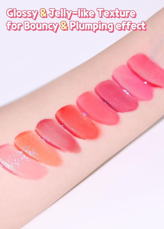 COLORGRAM Juicy Drop Tint 05 Pink Melon | Juicy Lip Gloss, Glowing Lip Stain with Fruity Colors, Buildable & Blendable, Highly Pigmented