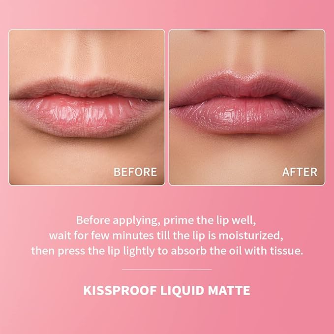 Oulac Matte Liquid Red Lipstick for Women, Orange-Brown Tones Red Lip Gloss Long Lasting, Highly Pigmern Lip Color with Vitamin E & Rose Oil, Waterproof, Vegan & Cruelty-Free M04