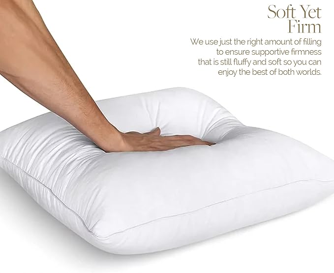 14x22 inch Pillow Form by Looms and Linens with Down Alternative Sham Pillow - USA Made Lumbar Pillow Pack of 1