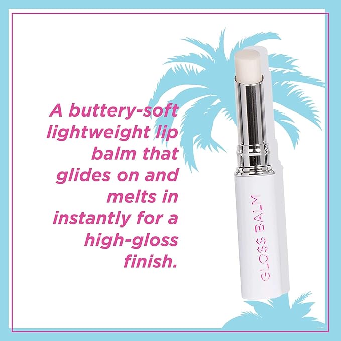 Petite 'n Pretty New Makeup Set - Featherlight Clear Mascara & Brow Gel, Glo$$ Balm, Cloud Mine Backpack, Biodegradable Blotting Sheets + Makeup Bag for Kids, Tweens and Teens