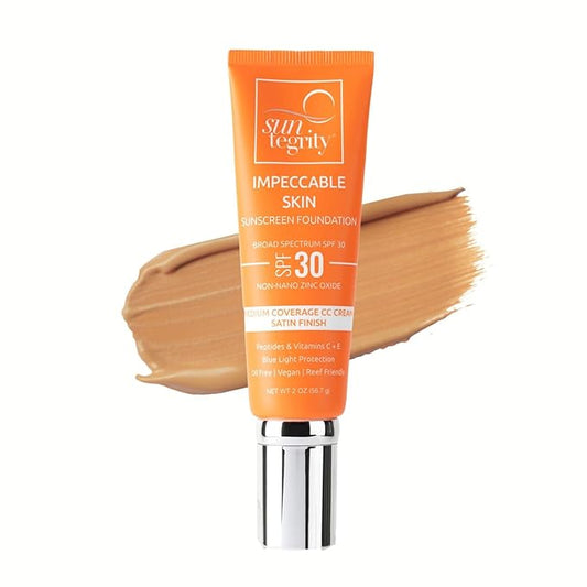 Suntegrity Impeccable Skin - Tinted Sunscreen, Broad Spectrum SPF 30 (Tan) - 2oz