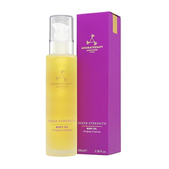 Aromatherapy Associates Inner Strength Body Oil. Luxurious Blend of Oils Made with Clary Sage and Geranium Essential Oils (3.4 fl oz)