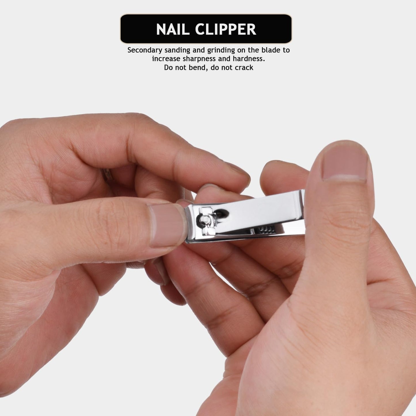 6 Sets Pack Travel Manicure Set Professional Nail Clipper Kit-5 Pieces Stainless Steel Manicure Kit, Women Men Grooming kit With Nail Care Tools Beauty Scissors Tweezers (Silver Black)