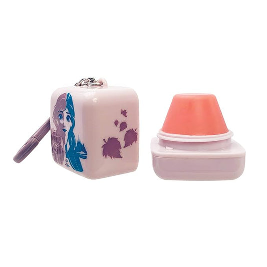 Lip Smacker Disney Frozen II Anna Cube Flavored Lip Balm Keychain, Anna Magical Berry, Clear, For Kids (Pack of 2)