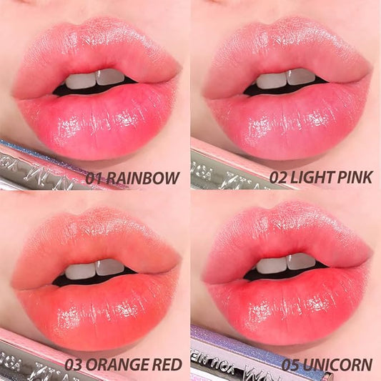 Rainbow Honey Lip Balm (+4 colors) Color-Changing, Non-Sticky, K-beauty, Korea Olive Young Awards Winner, High-Shine,Comfortable, tinted Lipbalm, moisturize with Manuka Honey