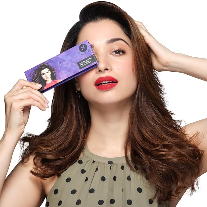 SUGAR Cosmetics Contour De Force Face Palette - 02 Vivid Victory Longlasting Formula, Lightweight Blush, Highlighter And Bronzer, Paraben Free.