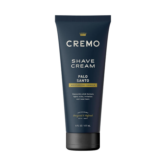 Cremo Palo Santo Shave Cream, Astonishingly Superior Ultra-Slick Shaving Cream for Men, Fights Nicks, Cuts and Razor Burn, 6 Fl Oz