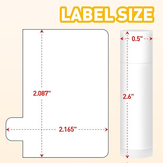 DMSKY 100 Pack Lip Balm Unlabeled, Natural Lip Balm Bulk Blank Tube, Lip Balm for Party Favors and Gift Basket Filling, Wedding or Baby Shower-5 Flavors