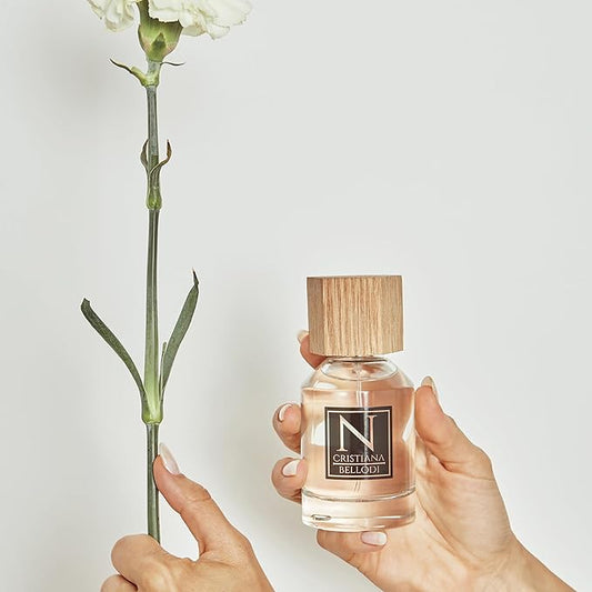 N for Unisex - Perfume for Women & Men - Long Lasting Cologne from Italy - Floral Amber Fragrance with Bergamot, Rose, Oud, Musk, and Vetiver Notes - Eau de Parfum - 3.4 oz EDP Spray