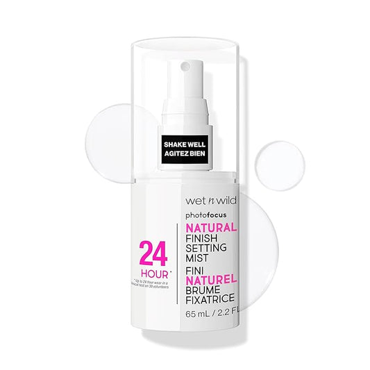 wet n wild Photo Focus Setting Mist, 24HR Wear, Lightweight & Nourishing with Provitamin B5 & E, Suitable for All Skin Types, Cruelty-Free & Vegan- Matte Finish