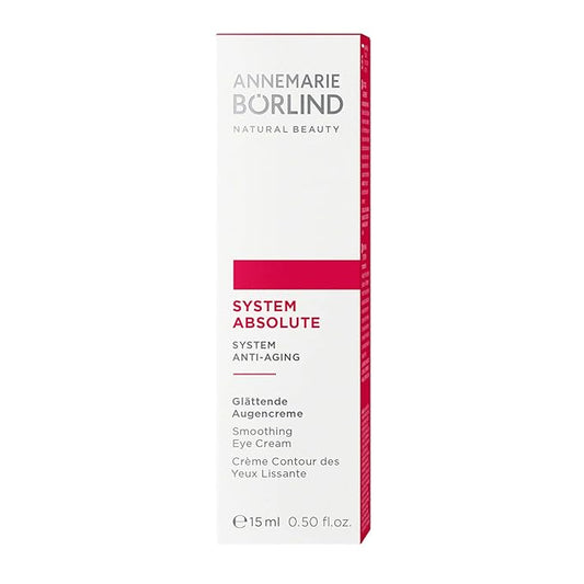 ANNEMARIE BÖRLIND - SYSTEM ABSOLUTE Smoothing Eye Cream - Vitamin C, Darutoside and Caffeine Eye Wrinkle Smoothing - Tones, Plumps, and Rejuvenates - 0.5 Fl Oz