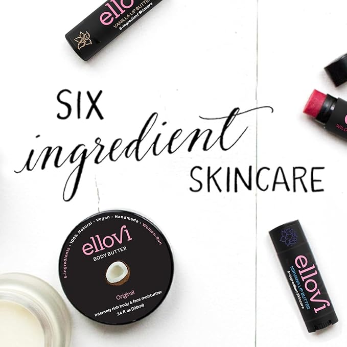 Natural Lip Butter Lip Balm - Nirvana - Pure Enough to Eat - Made With Just 6 Vegan Ingredients - 100% Natural & Organic Moisturizing Lip Care for All Day Hydration (3-Pack)