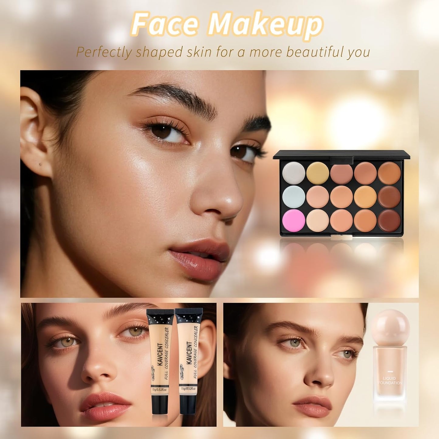 Makeup Kit for Women full Kit Makeup Set for Teens Girls Teenagers Eyeshadow Palette Foundation Makeup Gift Set for Women Makeup Kit for Teens
