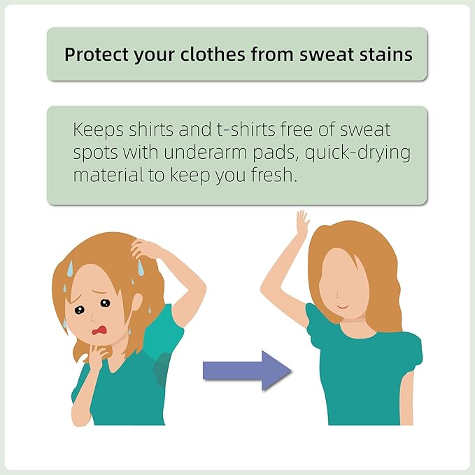 satithry 3PCS wrap style lady's underarim absorbent vest underarm sweatproofpads