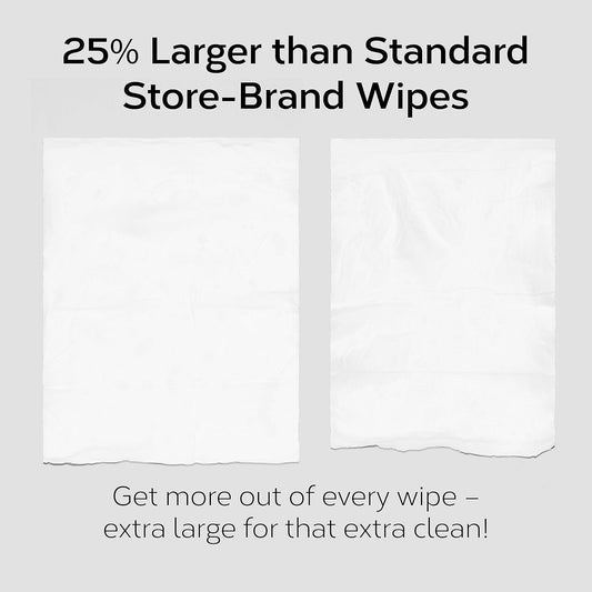 Nolla Flushable Wipes - 100% Plant-Based and Biodegradable - Soft, Unscented + Soothing Aloe and Vitamin E - For Adults and Kids 180 Count (3 Packs of 60)