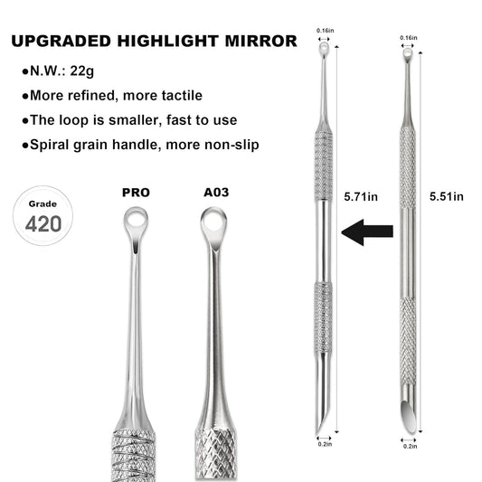 Pre-treatment Cuticle Pusher, Russian Prep Nail Pushers, Dual Ended Cuticle Remover with 100/180 Grit Sandpaper Sheets, Nail Care for Manicure Pedicure Nail Art