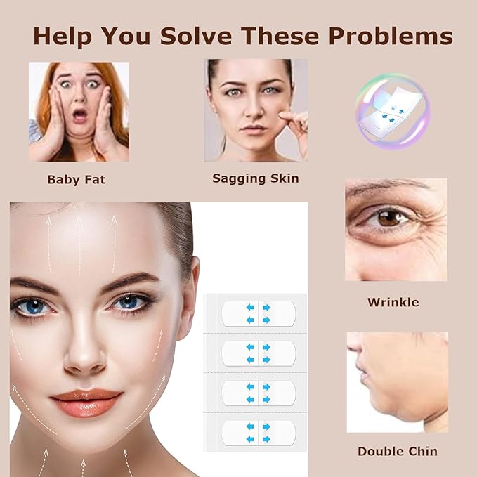 Face Lift Tape Invisible,Face Lifting Tape, Facelift tape, 120PCS, face tape for Double Chin, Saggy Skin,Wrinkles Lifting,live streaming,V-Shaped Face Lifter Patch Overnight