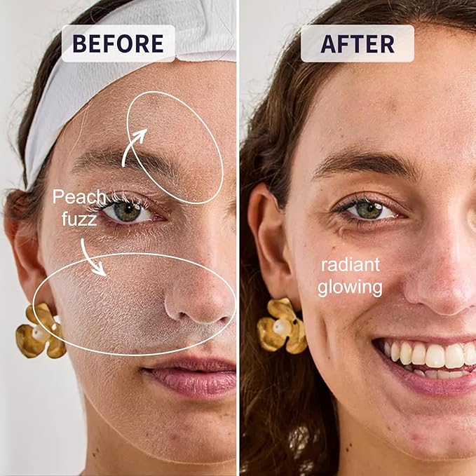 Face Razors for Women, Dermaplane Razor for Women Face, Eyebrow Razor, Dermaplaning Tool, Skin Safe Microblades, Peach Fuzz Remover (12ct, Pearl Blush)