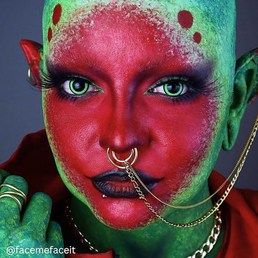 Mehron Makeup Foundation Greasepaint | Stage, Face Paint, Body Paint, Halloween Makeup 1.25 oz (38 g) (RED)