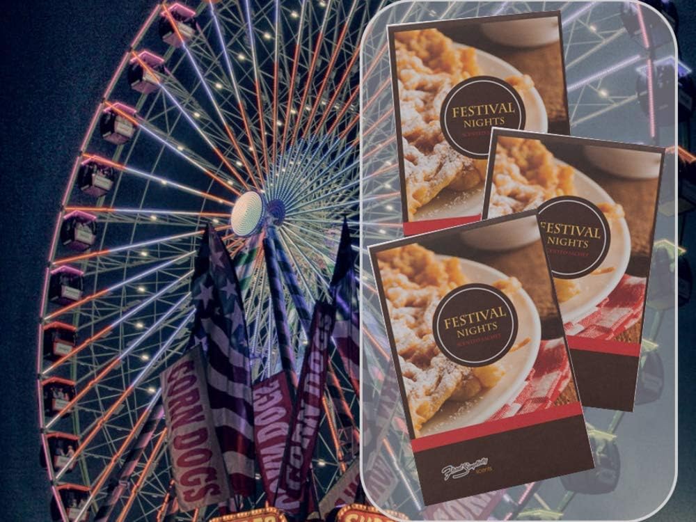 Festival Nights Scented Sachets Pack of 6, Spring and Summer - Long-Lasting Scented Bags, Home Fragrance, Air Freshener & Deodorizer for Closet, Room, Drawer, or Cars, Made in USA