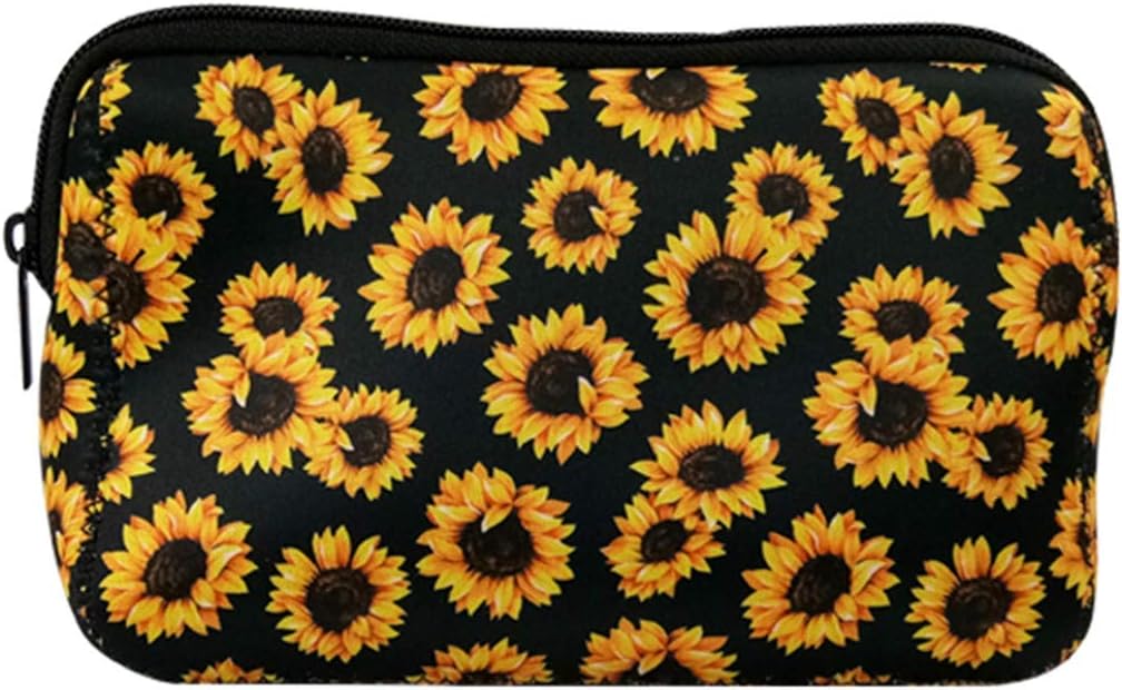 Cosmetic Bag Waterproof Neoprene Zipper Pouch Travel Portable Toiletry Makeup Bags Organizer Case for Women and Girls