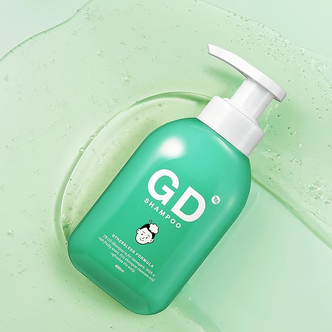 TS GD Shampoo for Teens | Korean Anti-Dandruff Shampoo for Oily & Itchy Scalp | Fruity Allergy-Free Scent | Sulfate-Free Gentle Hair Care (14.1 Oz)
