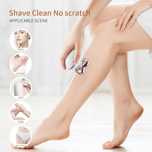Women's Electric Razors For Women Legs Pubic Facial Hair Removal 2 In 1 Womens Electric Shaver For Women,Bikini Trimmer For Lady,Waterproof