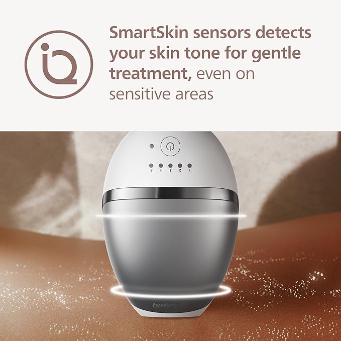 Philips Lumea 7000 Series IPL Hair Removal Device - Alternative to Laser Hair Removal, SenseIQ Technology and Lumea App, 1 Attachment for Body for Women & Men, BRI931/03