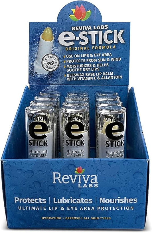 REVIVA LABS - Vitamin E Oil E-Stick, 12 Count (Pack of 1)